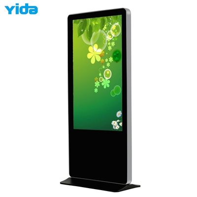 Indoor TFT 55" 65" 3840x2160 Resolution Lcd Digital Signage Totem 500CD/Sqm